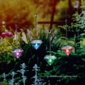 Decoração do jardim em forma de diamante Luz LED solar pendurada